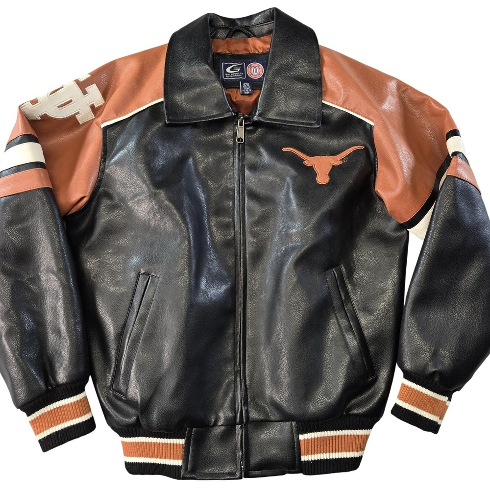 Texas Longhorns Jacket Boys S Black NCAA Football G-III Sports By Carl Banks